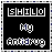 Six 48x48 pixel AIM buddy icons arranged in a contact sheet, each displaying the text "SHILO", "My", and "Antidrug" with alternating black and dark blue backgrounds.