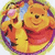 Three circular cartoon icons show Winnie the Pooh and Piglet in a static pose with no visible animation changes.