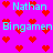 Pixelated icon with cyan text 'Nathan' and 'Bingamen' over pink background, scattered red hearts.