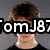 A four- displays pixelated images of people with overlaid text reading "TomJ87 loves Harry Potter!!" in white block letters