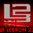 Red and white stylized 'L2' logo with '23 LEBRON 23' text on black background, displayed in a with reflection effects