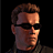 Pixelated close-up of a man with brown hair, dark sunglasses, and a dark collared shirt against a black background.