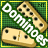 nine identical domino-themed icons with green checkered backgrounds, each featuring the word 'Dominoes' in diagonal text and two domino