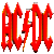 A 50x50 pixel animated contact sheet showing two frames of an AC/DC logo animation with a gray background.