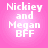 Four identical pixelated text icons on pink backgrounds with subtle gradient shifts between frames.