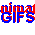 Pixelated text in red and blue displays 'GIFs' and 'AniAnim' on a gray background with partial text fragments.