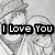 Black-and-white anime-style icon with text overlays: 'I Love You', 'Always & Forever', and 'No Matter What...' over a couple embracing, hands clasped, heart symbol.