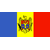 Static 50x50 pixel icon depicting the Moldovan flag with a central coat of arms on yellow background, blue and red vertical stripes flanking it.