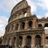 Pixelated image of the Colosseum with red text 'i love Rome' on a white background.