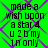 Green background with purple diamond pattern and black text reading 'made a wish upon a star 4 u 2b my 1n only' in four identical