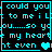Cyan pixelated text on black background with heart symbols, arranged in four showing animation changes to the heart symbol and partial text