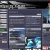 Static pixelated image showing a dark interface with light horizontal bars and blue-tinted sections, likely part of a website layout.