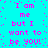 Cyan background with pink pixelated text repeating 'I am me but I want to be you!' in a pattern, surrounded by scattered pink dots