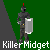 Pixel art animation shows a knight figure and of a person at a desk with text overlays