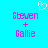 Pixelated text displays 'Steven + Callie' in pink with a white heart above on cyan background.
