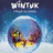 Pixelated image with blue background showing text 'Im seeing WINTUCK. In the... City!!!!!' and a circular icon containing indistinct colorful shapes.