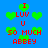 Blue background with green heart shapes and red pixelated text reading "I LUV U 50 MUCH ABBEY" arranged in a pattern
