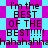 Pixelated text repeats 'I'm the BEST OF THE BEST!!!!!' and 'hahahahahahahahaha' on a blue and pink star-patterned background.