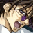 A pixelated anime-style character face with purple cheek marks and open mouth on left, next to black background with white text "Anime IM" above smaller cursive "com" on right.