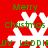 Red background with white snowflakes and green text reading 'Merry Christmas' and 'LADDIEUV' in pixelated style.