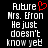 Pixelated text on black background with red heart symbol replacing 'u' in 'Future', two identical frames side-by-side showing same content.