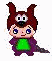 A cartoon character with brown hair, blue eyes, and a green chest piece rotates through multiple angles while maintaining consistent facial features.