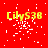 Red background with yellow text 'LilyS38' and scattered white pixel fragments across five repeated instances.