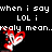 Pixelated text on black background with red-and-white animated character icons, displaying humorous self-referential dialogue about meaning and humor.