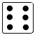 20 square showing dice patterns and a cartoon character with yellow eyes and fangs, some with 'ESCAPE' text above and 'ARTIST' below