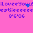 Pixelated pink background with blue text repeating 'iLoveeYouu!iLoveeYouu!' and 'estiiieeeeeeeestiiieeeee' above '8'6'06', featuring a small heart animation.