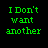 A 48x48 pixel animated buddy icon featuring a black background with green and pink text in a contact sheet layout showing multiple frames of lyrics.