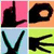 Black silhouette hand gestures on colored backgrounds: pink, orange, light blue, and green, with alternating hand positions.