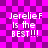 Pixelated text on a purple and pink checkered background with visible motion blur in some areas.