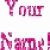 Pixelated pink text reads 'YOU' above 'NAM!' on a white background with visible dithering and color bleeding.