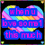 Pixelated heart-shaped icon with rainbow stripes and blue text boxes containing pink text reading "when u love some1 this much" on black background.