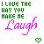 Pixelated static buddy icon with green text, pink handwritten-style word, and small heart symbol on light background.