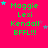 Bright pink background with green text reading "Maggie Lexi Kendall BFFL!!!" and scattered blue, purple, and cyan stars.