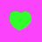 colored squares displays a heart symbol and letters spelling 'THE RESEA' with alternating green and pink backgrounds