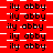 Red background with white checkered pattern and repeated black text 'ily abby' in pixelated font across all visible frames.