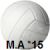 A static pixelated icon shows a large light gray circular shape with subtle shading, positioned above dark text reading "MA-15" on the bottom right.