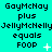 Pixelated text and symbols on a cyan background with repeated patterns and small white sparkles.