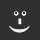 Pixelated white smiley face icons arranged in a 3x3 contact sheet grid on dark gray background with one frame partially obscured by light gray overlay.