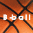 A basketball-themed buddy icon with pixelated text reading 'B-ball For Life' over a textured orange and black basketball background.