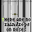 Static image of repeated text 'THERE ARE NO raindrops on roses' in green and black pixelated font over a gray striped background.