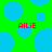 Green background with scattered light blue circles and red text reading 'AILIE' in two locations.