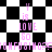 Pixelated black-and-white checkered background with pink text reading 'Y is LOVE So CONFUSING?' repeated across the image.