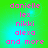 Pixelated text list on gradient background with pink text on green-to-cyan gradient, showing names and 'and more' in four identical