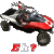 Pixelated image of a red and black motorcycle with a rider, featuring visible text 'Bh:?' below the vehicle.