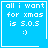 Blue square icon with white pixelated text reading 'all i want for xmas is 5.0.5 :)' and a smiley face, featuring two distinct animated variations.