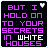 Two side-by-side animated frames of a pixel art buddy icon with purple text on black background and heart symbols changing color.